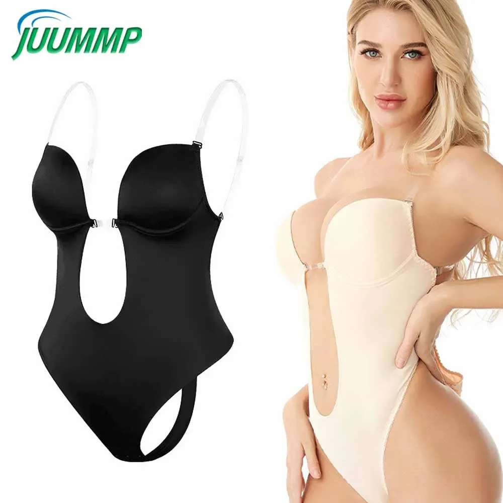 Shapewear Bodysuit Firm - Bodysuit tanpa tali wanita, 1 buah