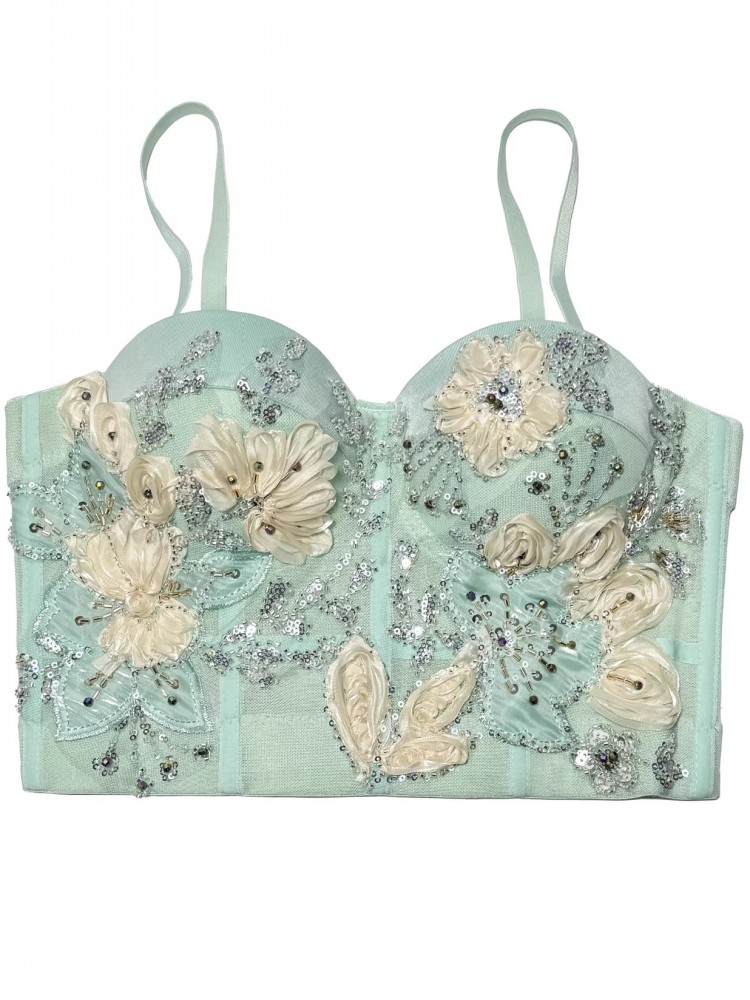 Atasan Crop Korset Seksi Modis - Strapless Bra Backless ulasan dan harga